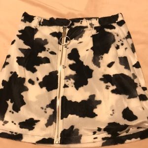 Cow print dollskill skirt